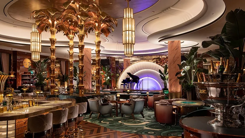 Luxury dining and nightlife interior at Wynn Al Marjan Island